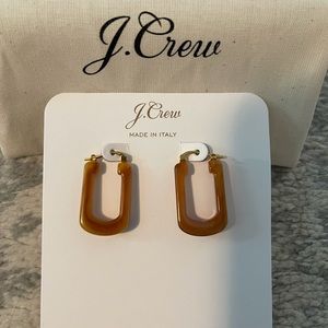 NWT J Crew Made-in-Italy acetate hoop earrings